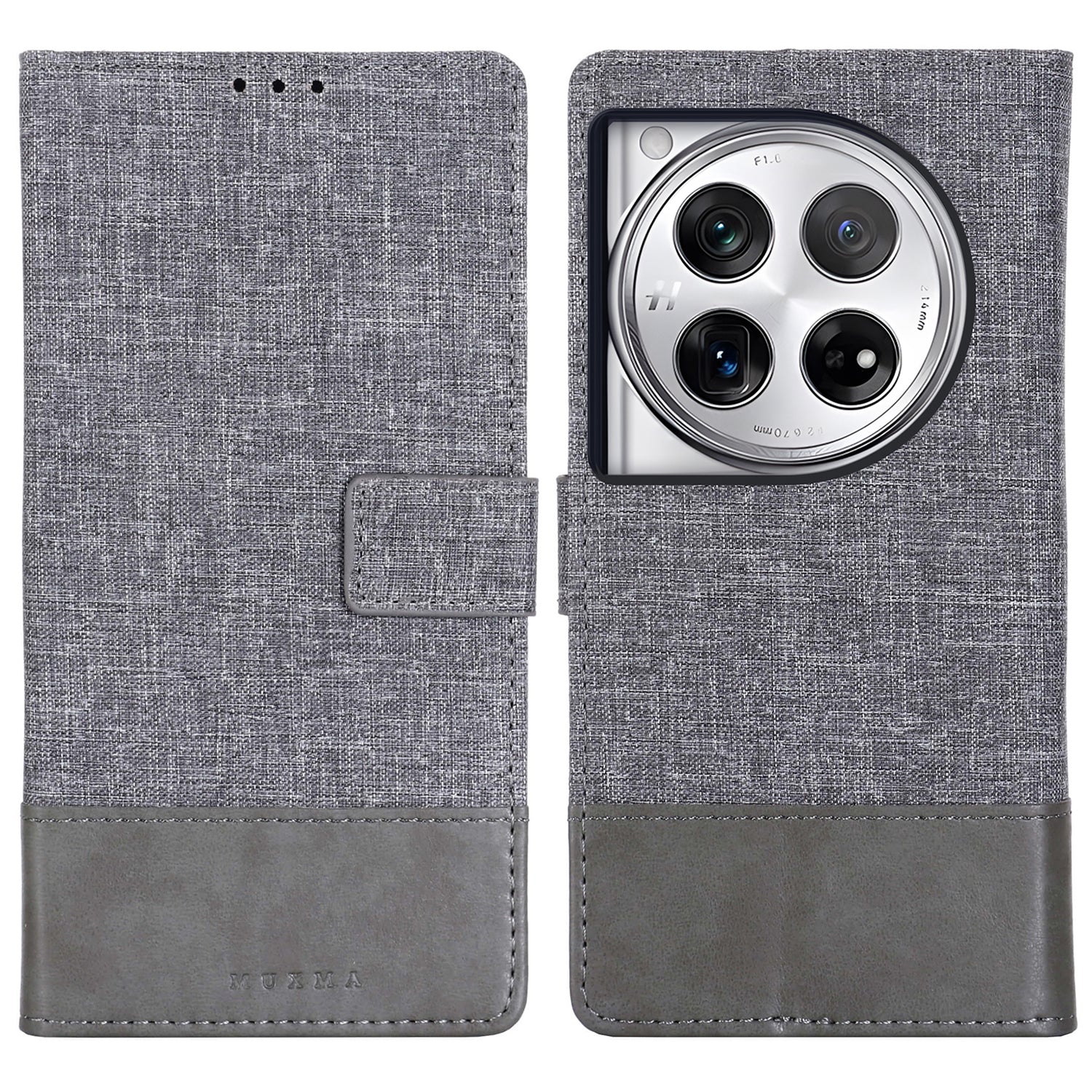 MUXMA MX102 For OnePlus 12 5G Case Magnetic Clasp Canvas+Leather+TPU Phone Wallet Cover MUXMA MX102 For OnePlus 12 5G Case Magnetic Clasp Canvas+Leather+TPU Phone Wallet Cover